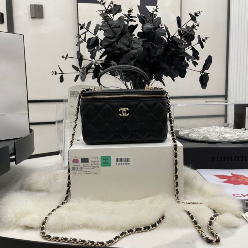 Ch*el cosmetic bags